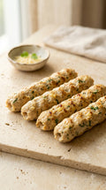 Chicken Cream and Cheese Seekh kabab